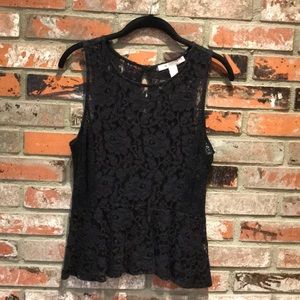 Forever 21 Black Lace Blouse